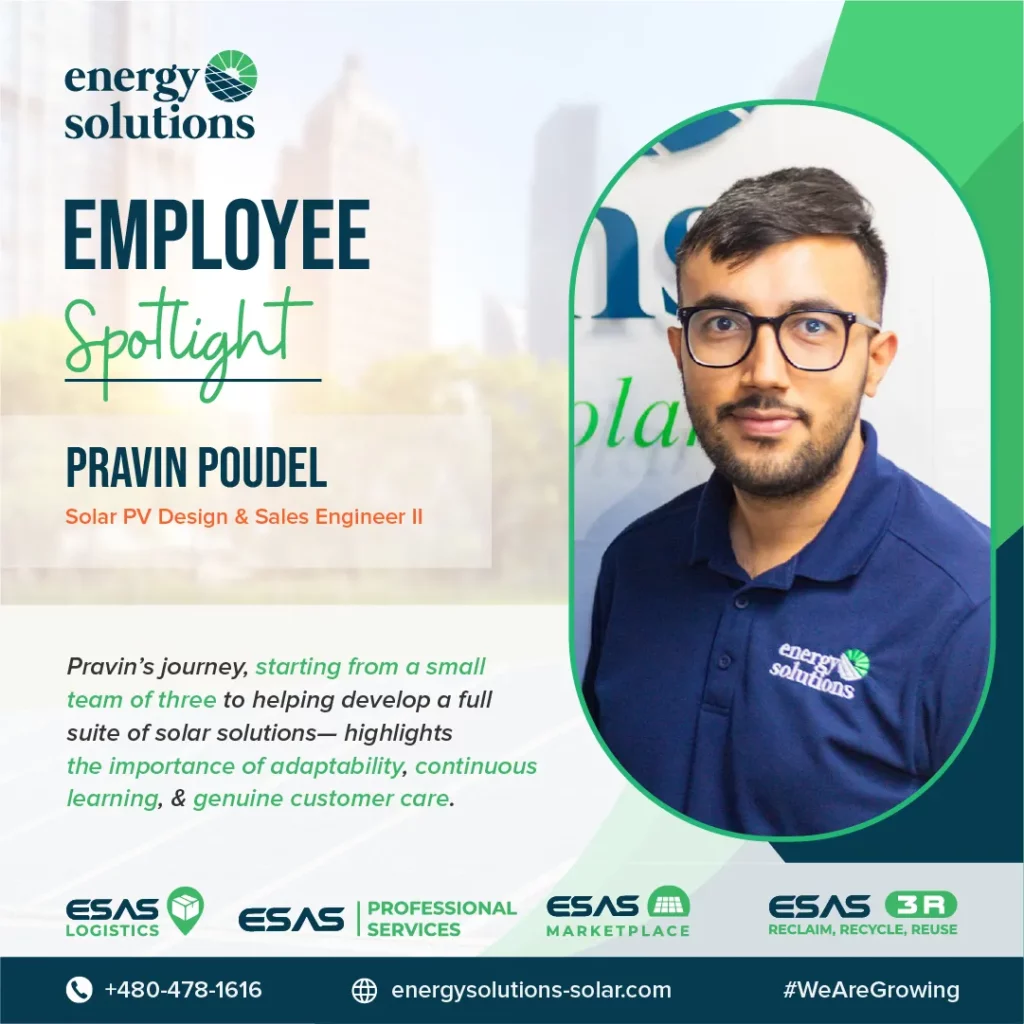 pravin poudel solar pv design and sales engineer at ESAS