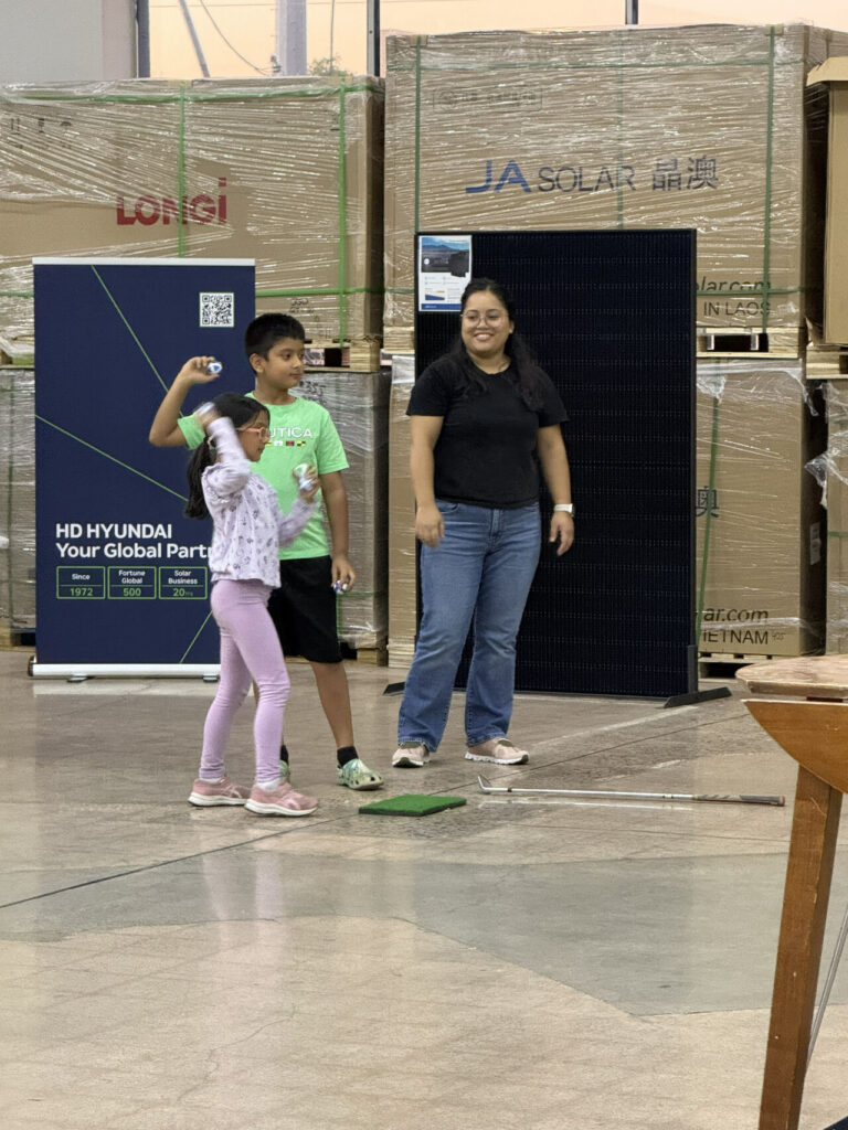 Kids Playing at ESAS Open House Celebration